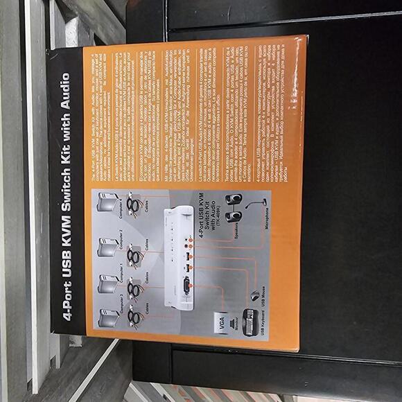 4-Port USB KVM Switch Kit with Audio | TRENDnet - Picture 4 of 7